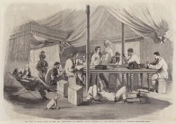 The War in China, Tent of the 15th Punjaubees at Pehtang